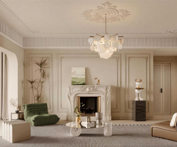 French Style A Living Room-ID:870232119