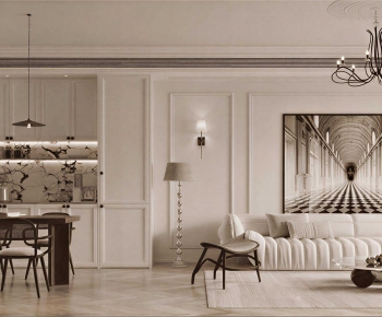 French Style A Living Room-ID:790109685