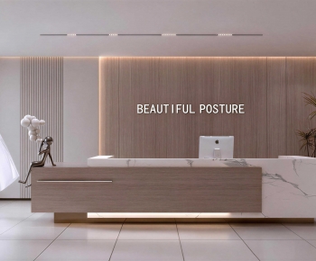 Modern Office Reception Desk-ID:812243948