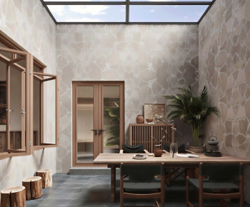 Wabi-sabi Style Tea House-ID:685942894