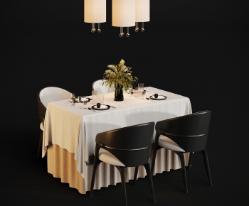 Modern Dining Table And Chairs-ID:736619957