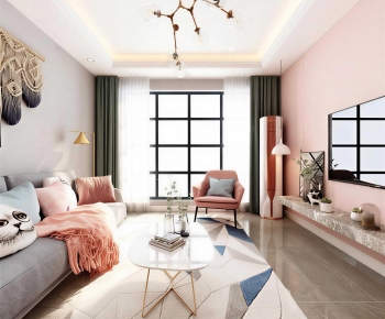 Nordic Style A Living Room-ID:554718976