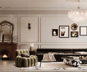 French Style A Living Room-ID:308556085