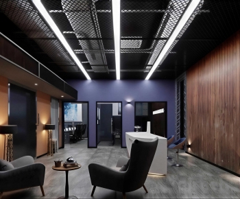 Industrial Style Office Reception Desk-ID:637330063