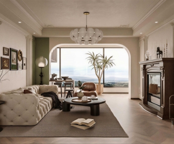 French Style A Living Room-ID:308674107