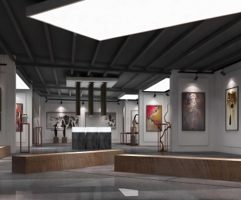 Industrial Style Exhibition Hall-ID:716559891