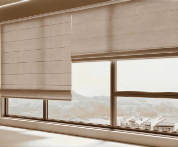 New Chinese Style Roman Curtain-ID:608298066