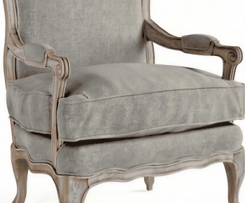 French Style Single Sofa-ID:486455922