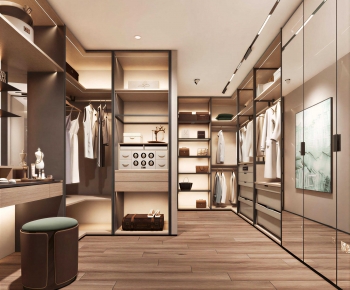 Modern Clothes Storage Area-ID:359098914