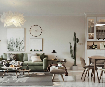 Nordic Style A Living Room-ID:654994012