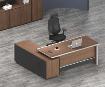 Modern Office Desk And Chair-ID:919612889