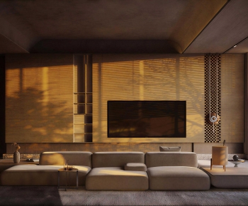 Wabi-sabi Style A Living Room-ID:501853948