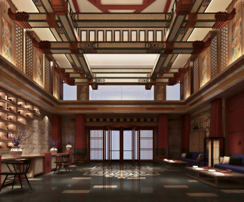 New Chinese Style Lobby Hall-ID:882659091