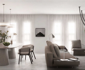 Modern A Living Room-ID:740407944