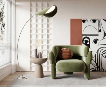 Modern Single Sofa-ID:581864122