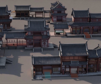 Chinese Style Appearance Of Commercial Building-ID:767304904