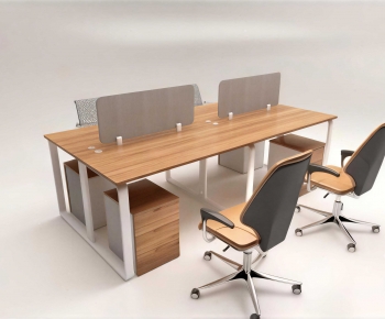 Modern Office Desk And Chair-ID:649137029