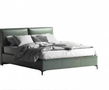 Modern Double Bed-ID:447649007