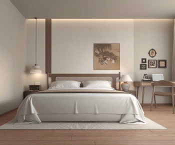 Wabi-sabi Style Bedroom-ID:670804024