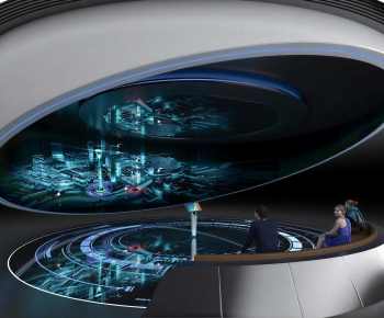 Modern Exhibition Hall-ID:594532019