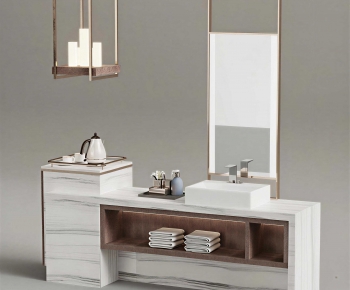 New Chinese Style Bathroom Cabinet-ID:581054937