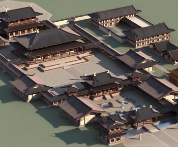 Chinese Style Architectural Bird's-eye View Planning-ID:213776119