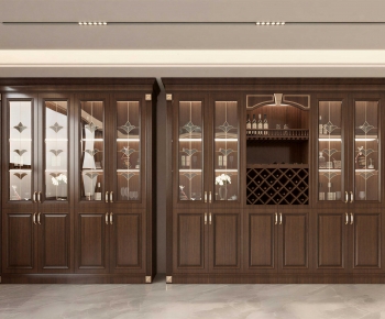 American Style Wine Cabinet-ID:465277919
