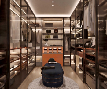 Modern Clothes Storage Area-ID:446014884