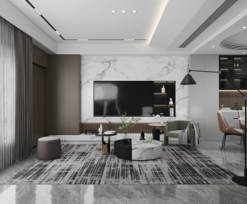 Modern A Living Room-ID:625267032