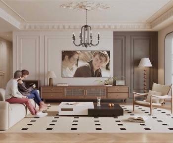 French Style A Living Room-ID:875344046