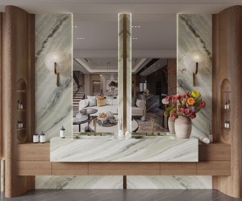 Modern Bathroom Cabinet-ID:837487941
