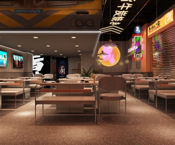 Industrial Style Barbecue Restaurant-ID:626941929