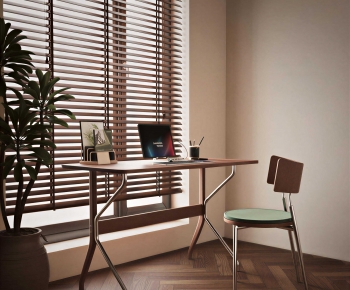 Modern Computer Desk And Chair-ID:821322923