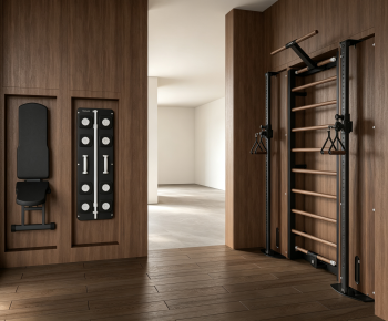 Modern Home Fitness Room-ID:644270906