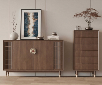 New Chinese Style Side Cabinet-ID:671575077