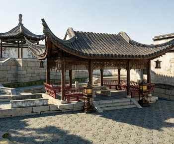 New Chinese Style Courtyard/landscape-ID:983433017