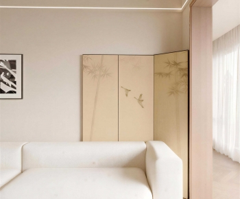 New Chinese Style A Living Room-ID:637777092