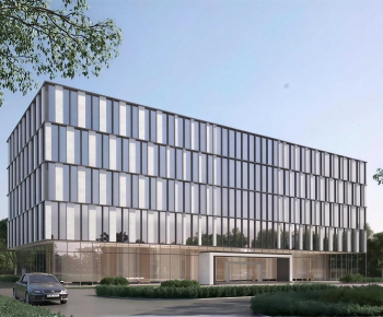 Modern Appearance Of Commercial Building-ID:129179009