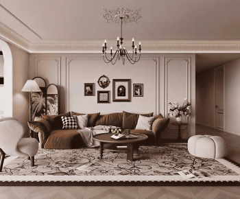 French Style A Living Room-ID:503746033