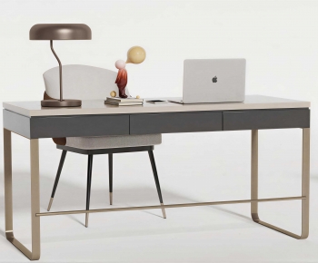 Modern Computer Desk And Chair-ID:195142984