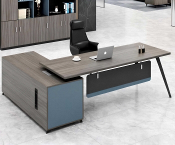 Modern Office Desk And Chair-ID:283248903