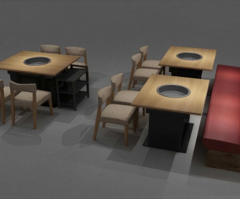 Modern Dining Table And Chairs-ID:196619027