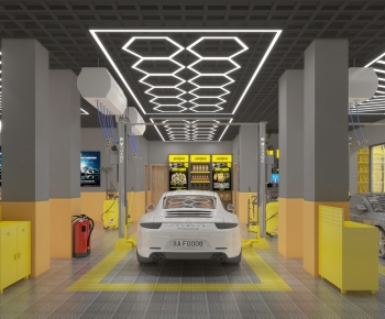Modern Automobile Repair Shop-ID:664439927