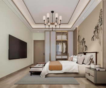 New Chinese Style Bedroom-ID:431296111