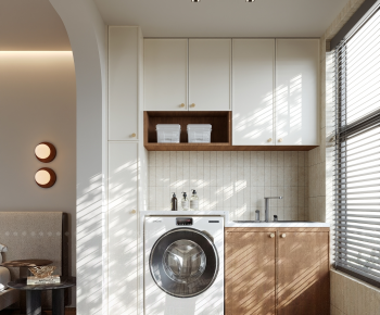 Modern Balcony Laundry Room-ID:122371912