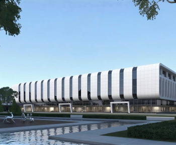 Modern Appearance Of Commercial Building-ID:513548925