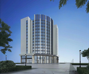 Modern Appearance Of Commercial Building-ID:496365071