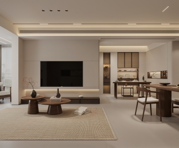 New Chinese Style A Living Room-ID:250426051