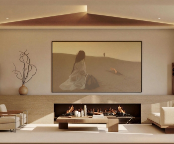 Wabi-sabi Style A Living Room-ID:531393057