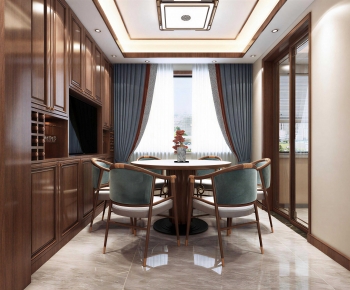 New Chinese Style Dining Room-ID:954782961